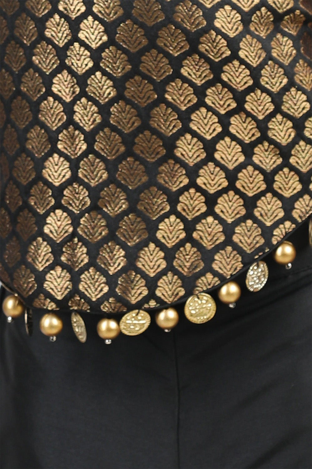 Black Silk Top With Plazzo Pants