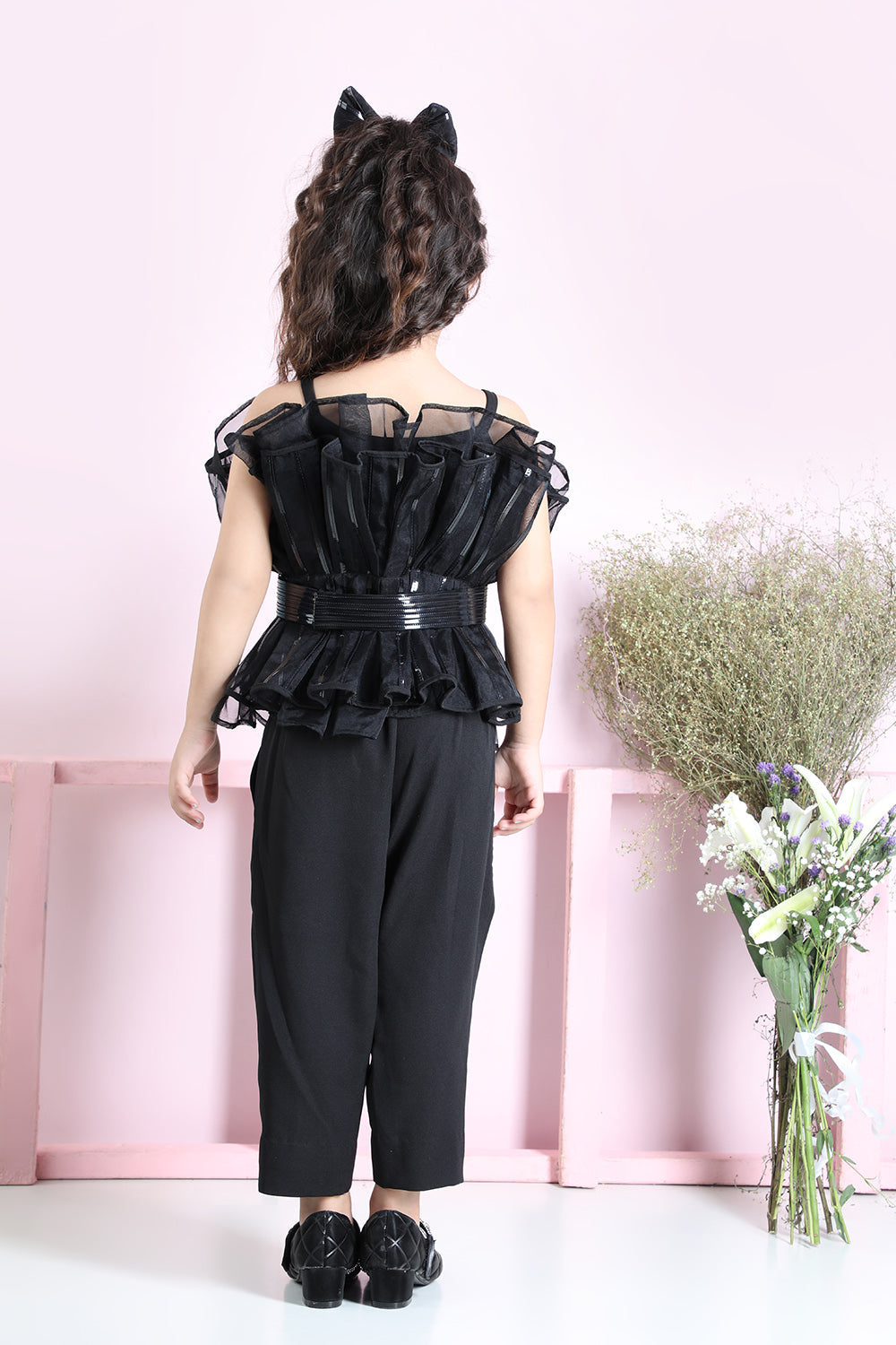 Black Coord Set With Belt