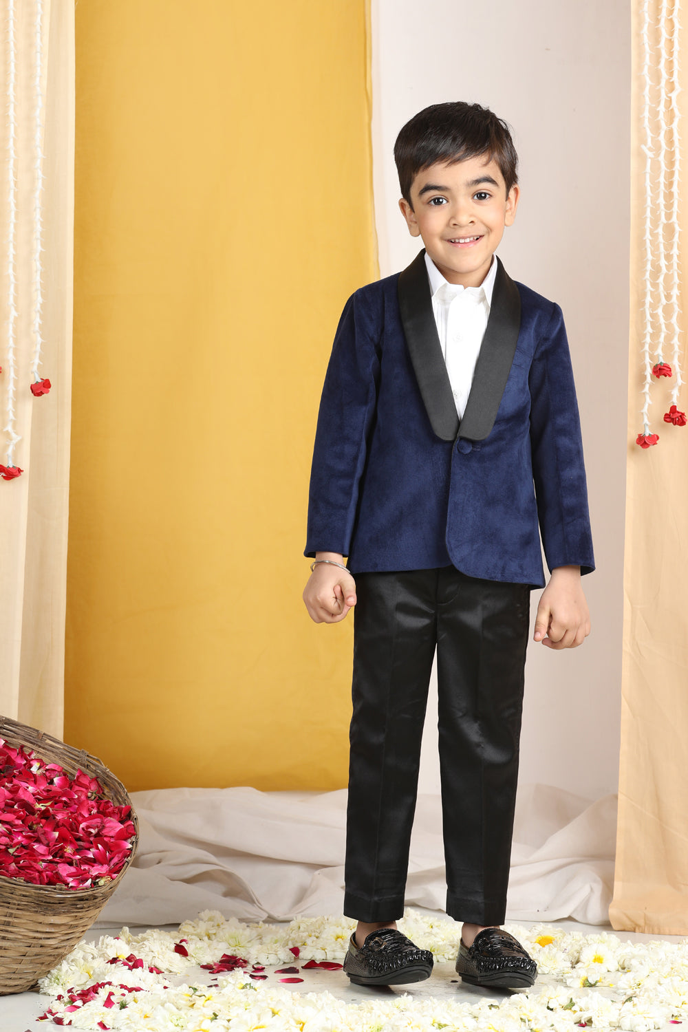 Velvet Suit With Shirt N Pant