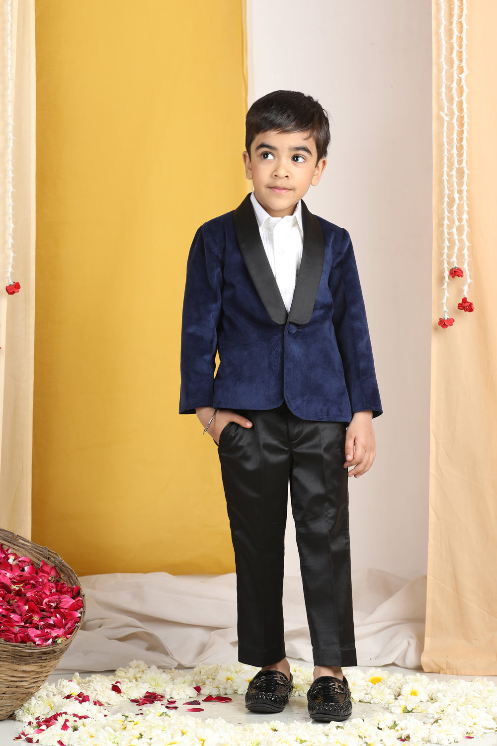 Velvet Suit With Shirt N Pant