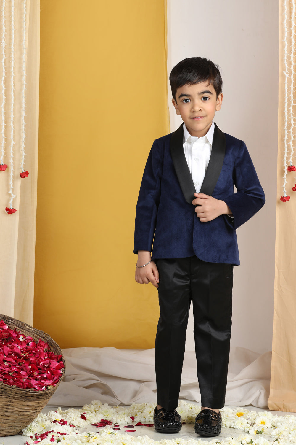 Velvet Suit With Shirt N Pant
