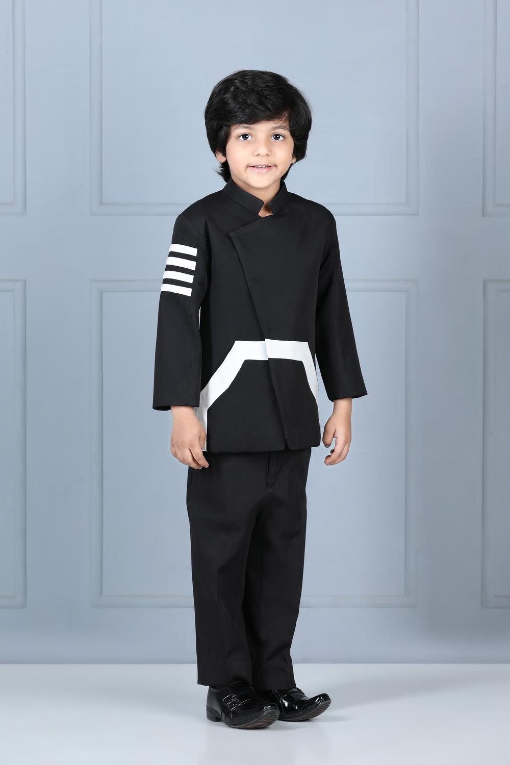 High Neck Coat And Pant