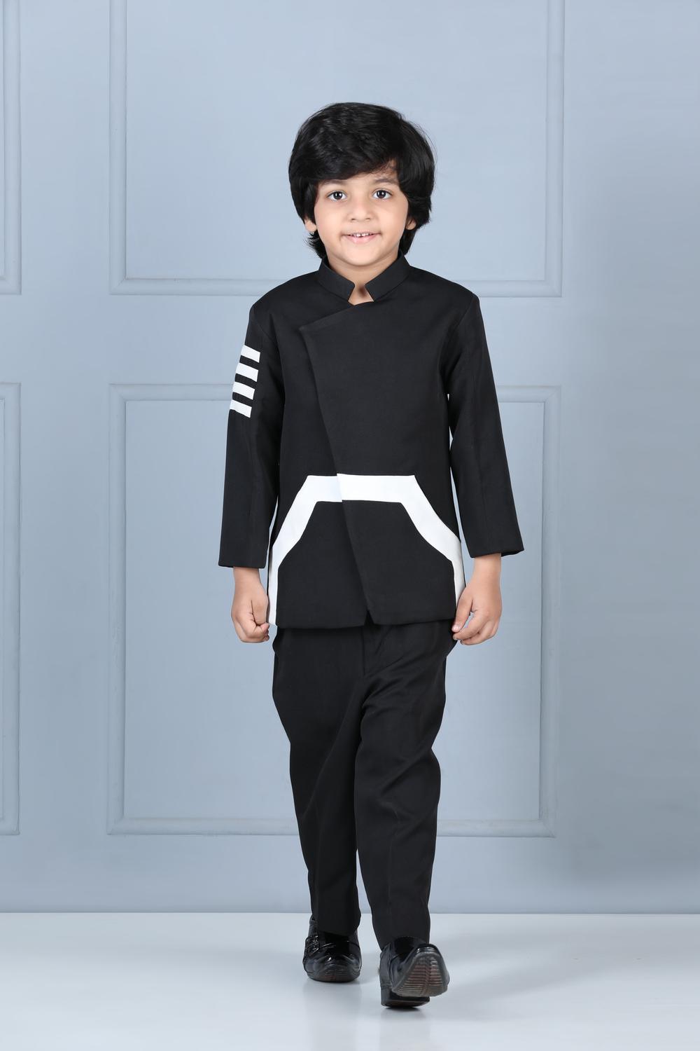 High Neck Coat And Pant