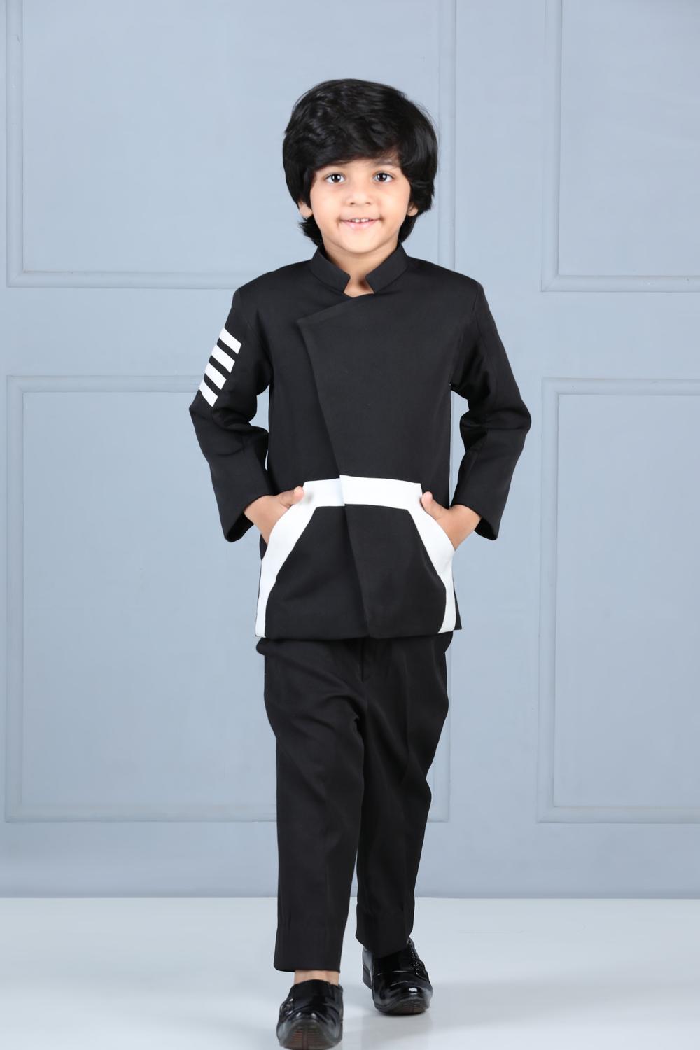 High Neck Coat And Pant