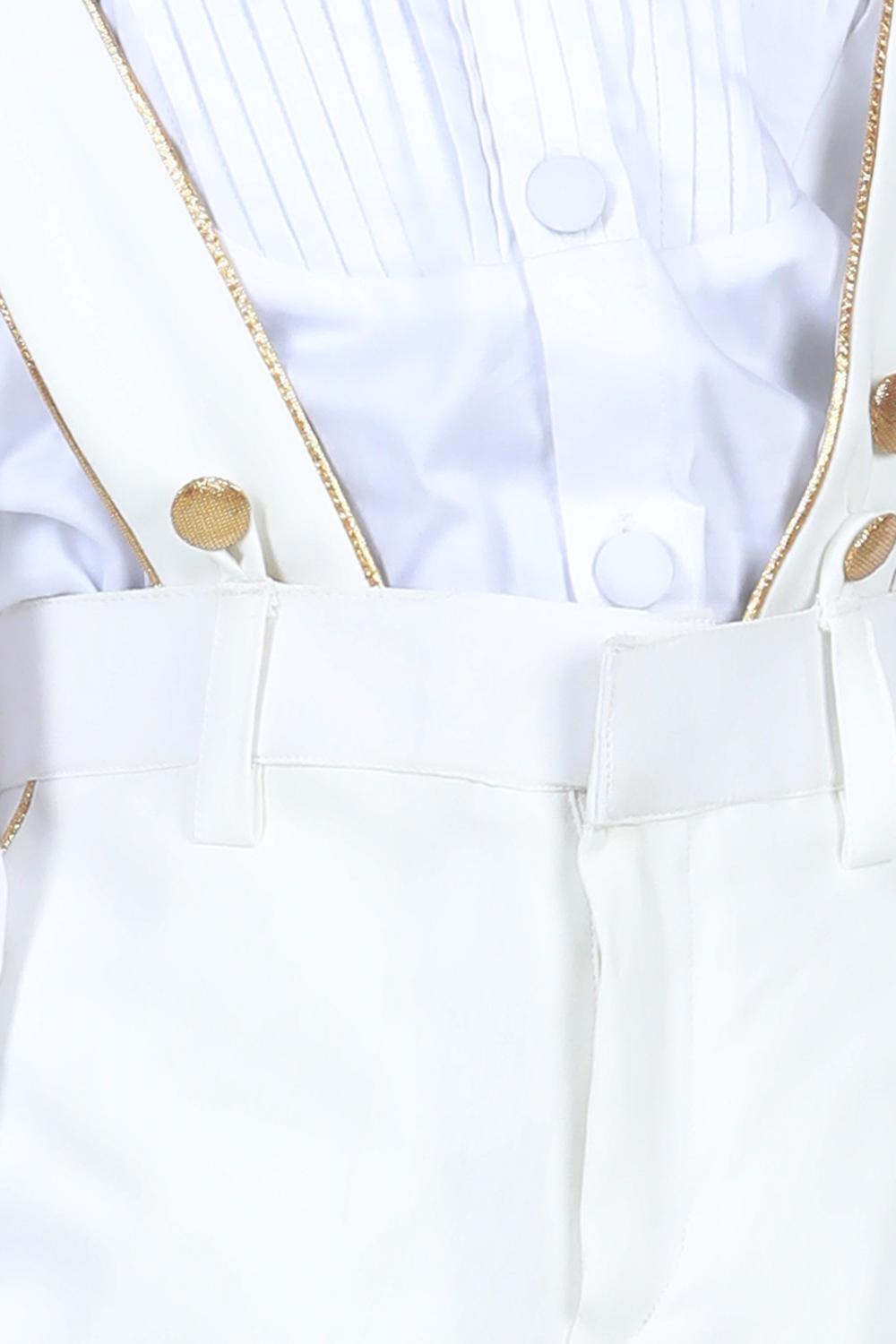 Suspender Pant,Shirt & Bow Set