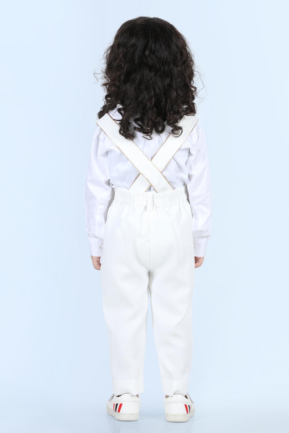 Suspender Pant,Shirt & Bow Set