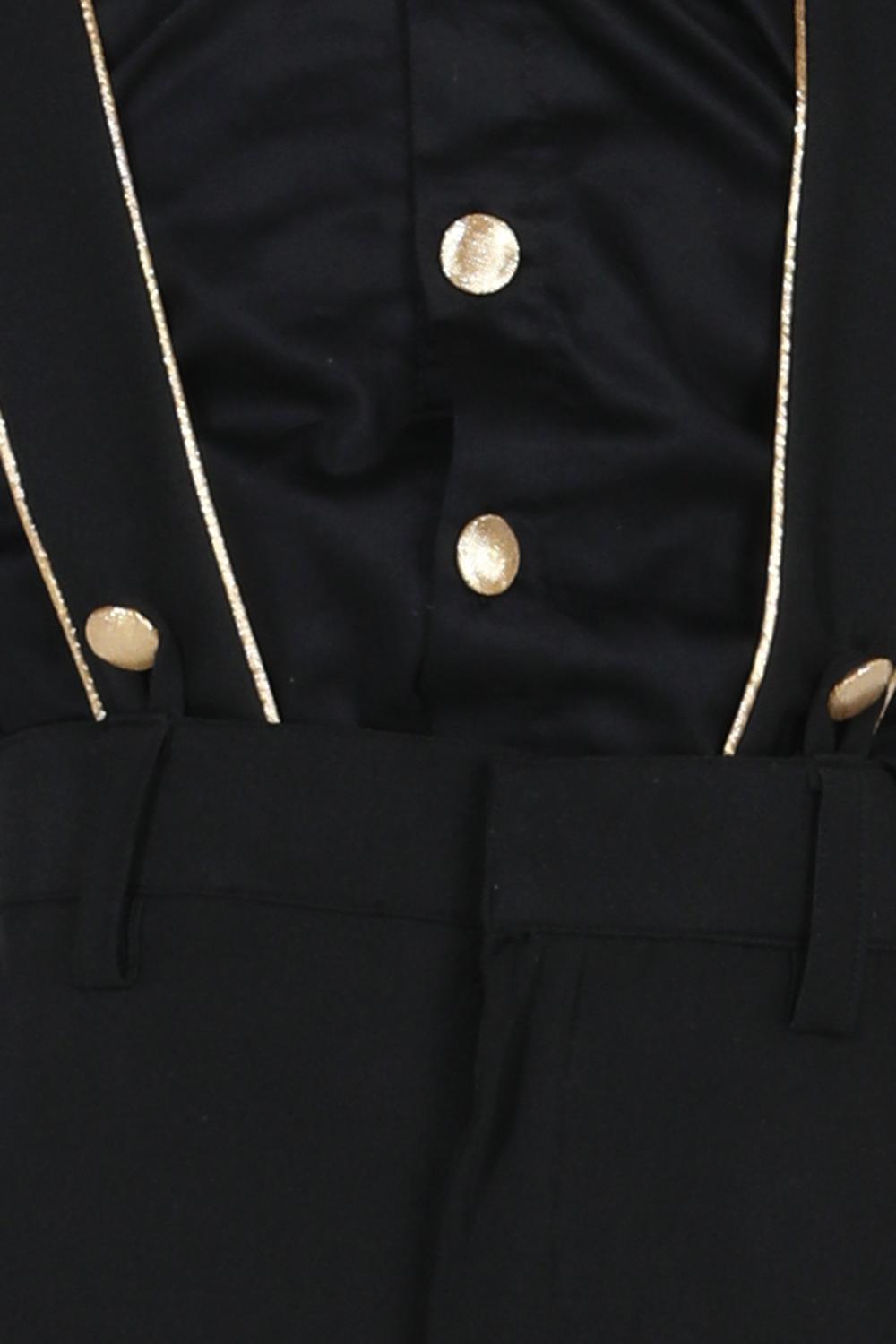 Suspender Pant,Shirt & Bow Set