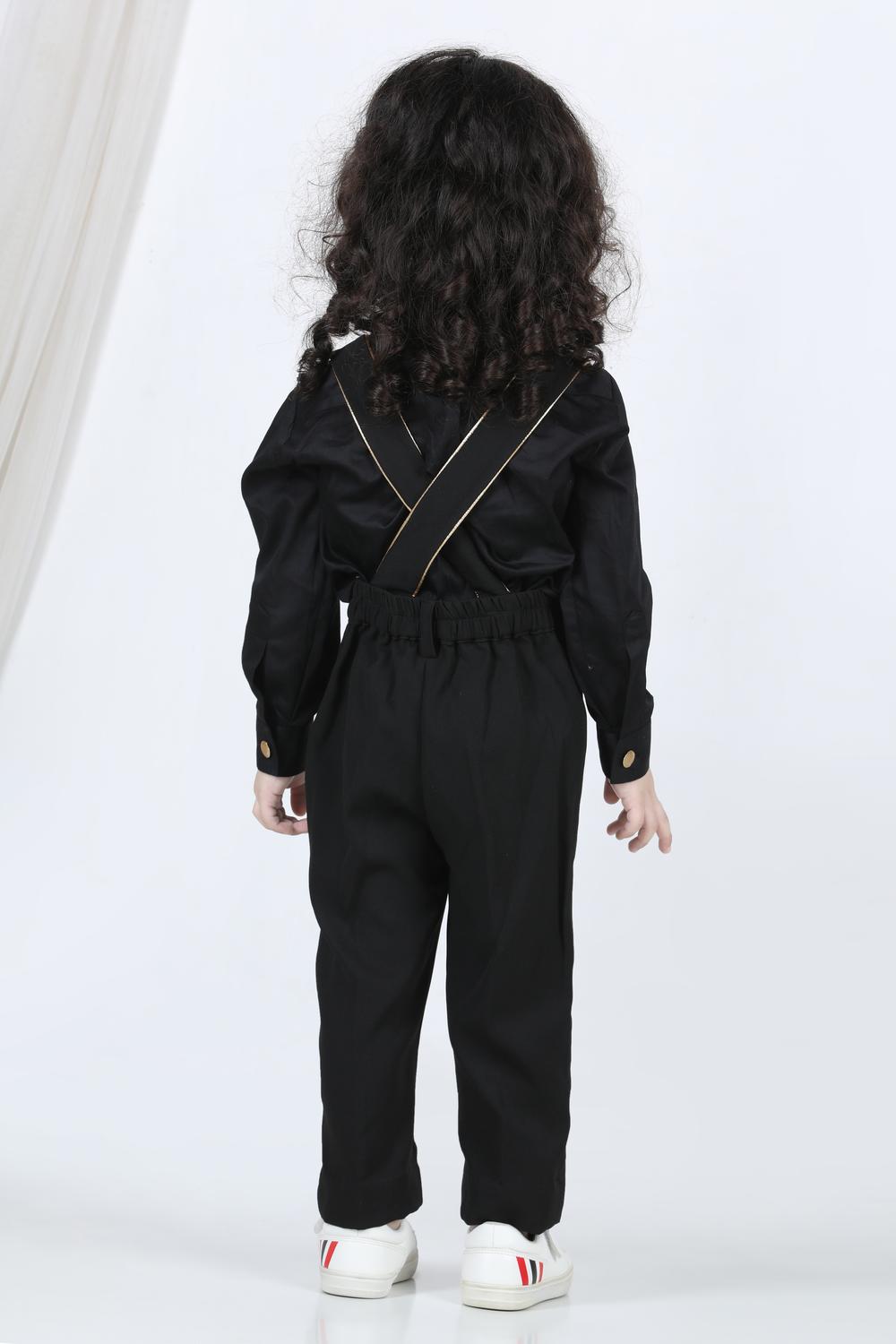 Suspender Pant,Shirt & Bow Set