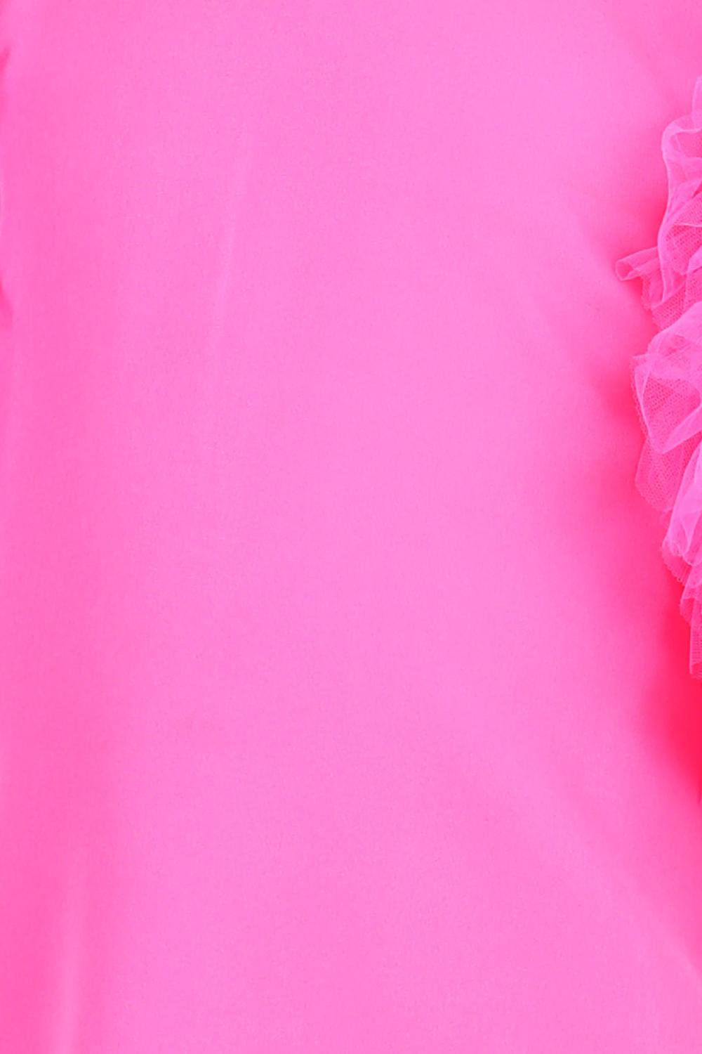 Short Dress With Tulle Sleeves