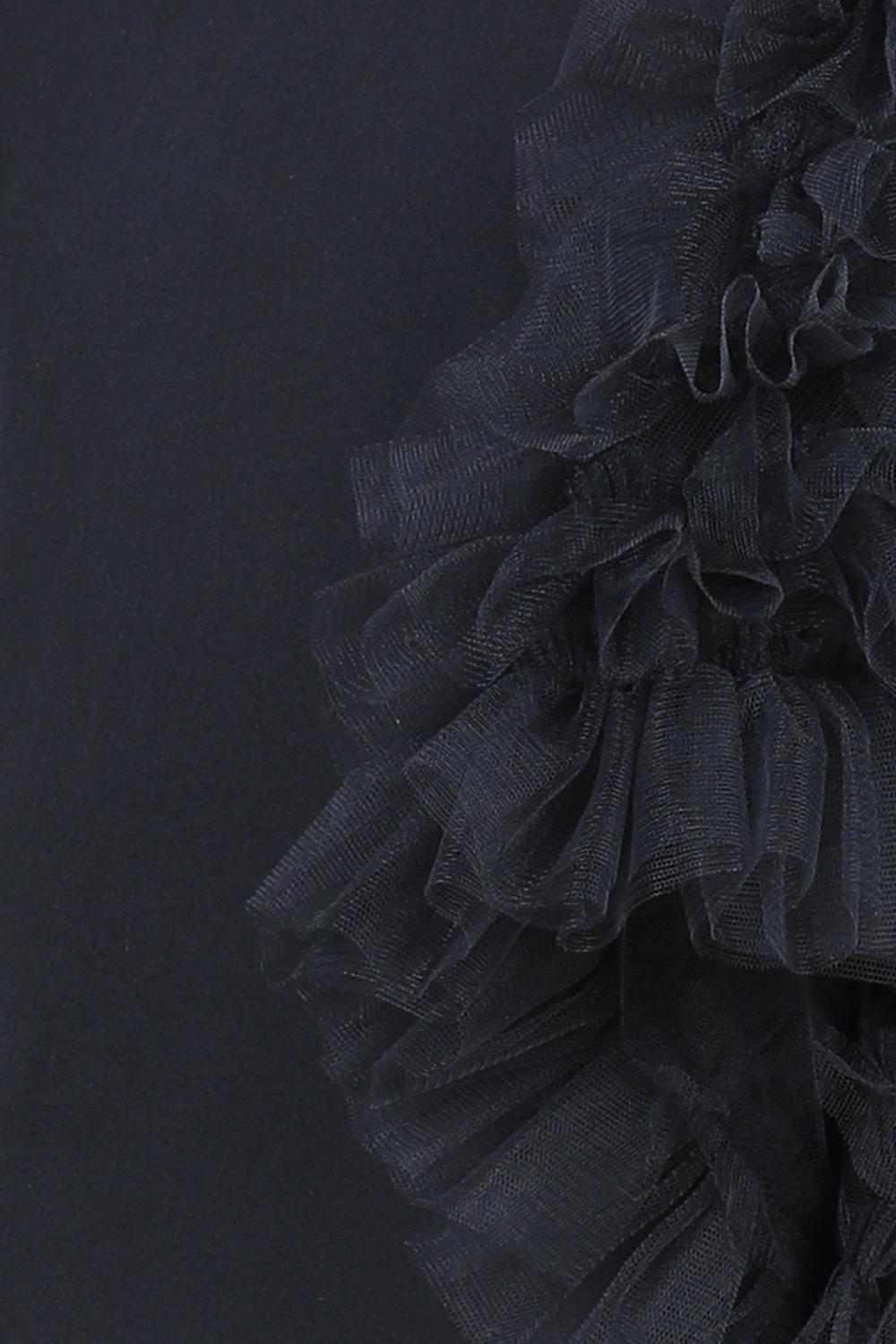 Short Dress With Tulle Sleeves