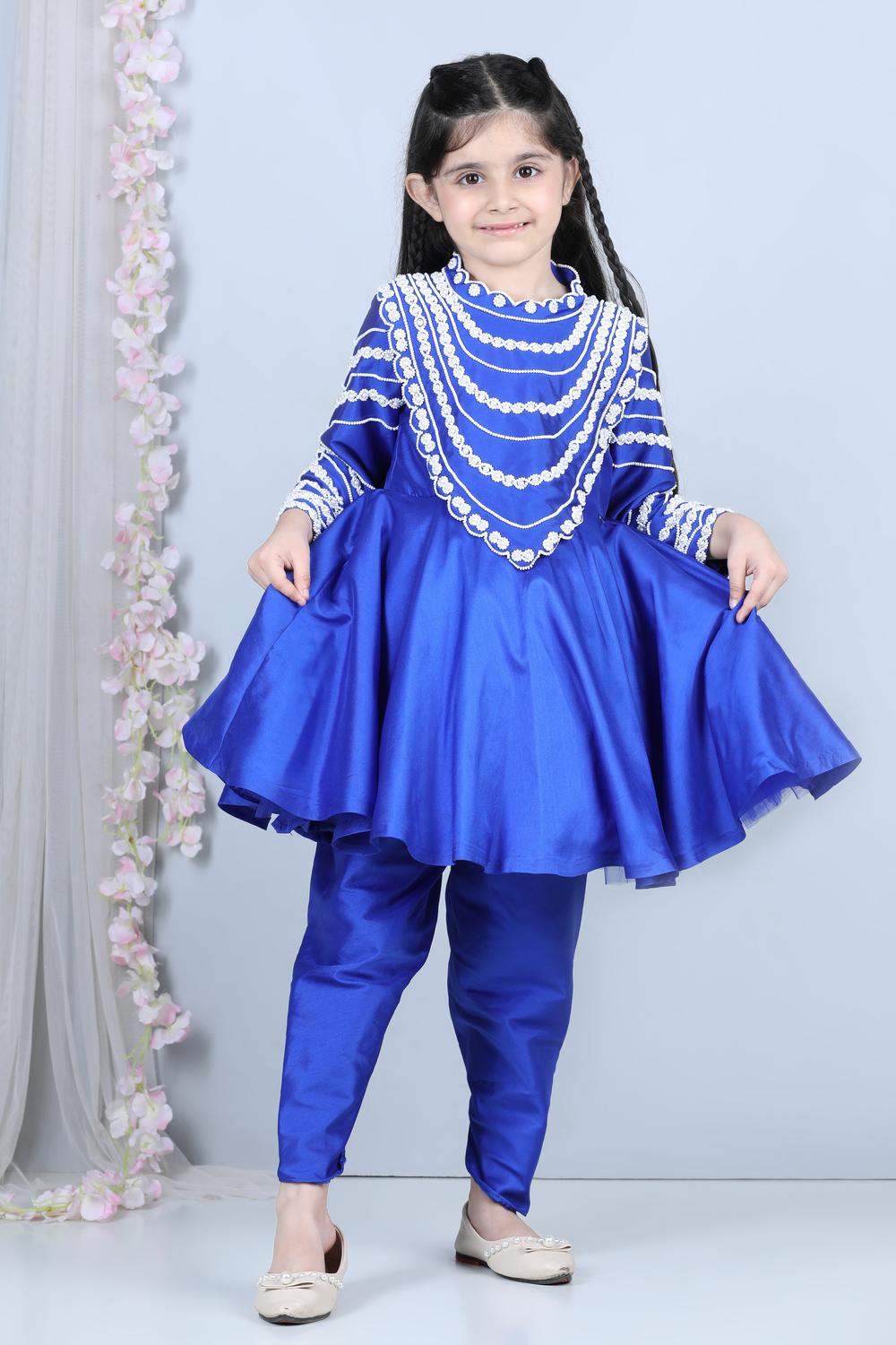 Peplum Suit With Pearl Work