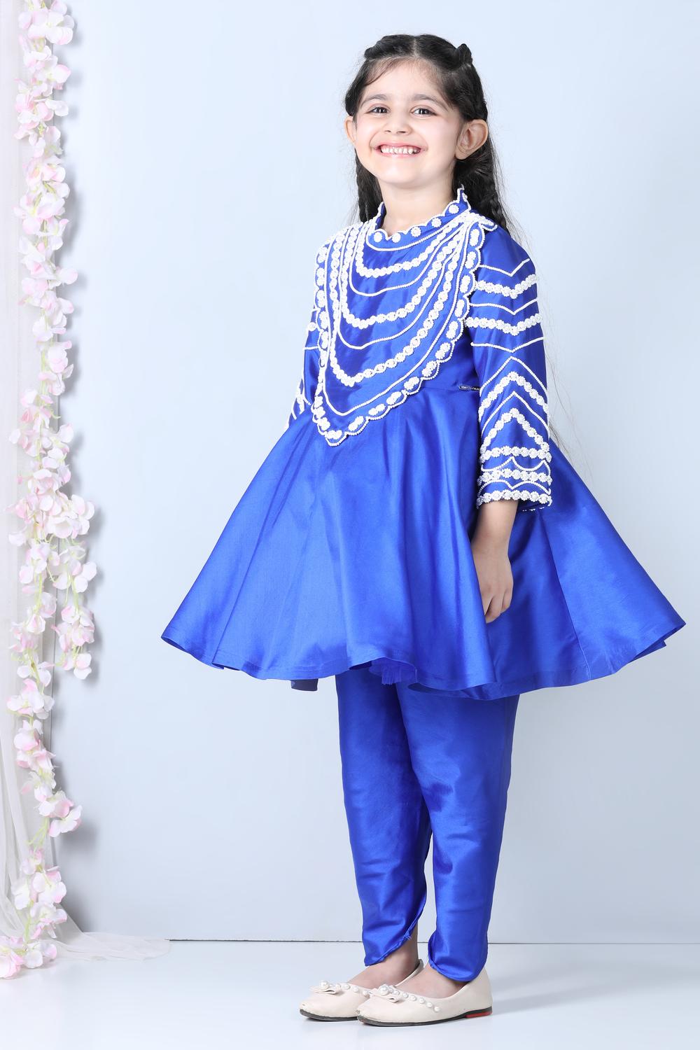 Peplum Suit With Pearl Work