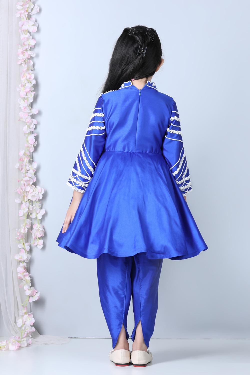 Peplum Suit With Pearl Work