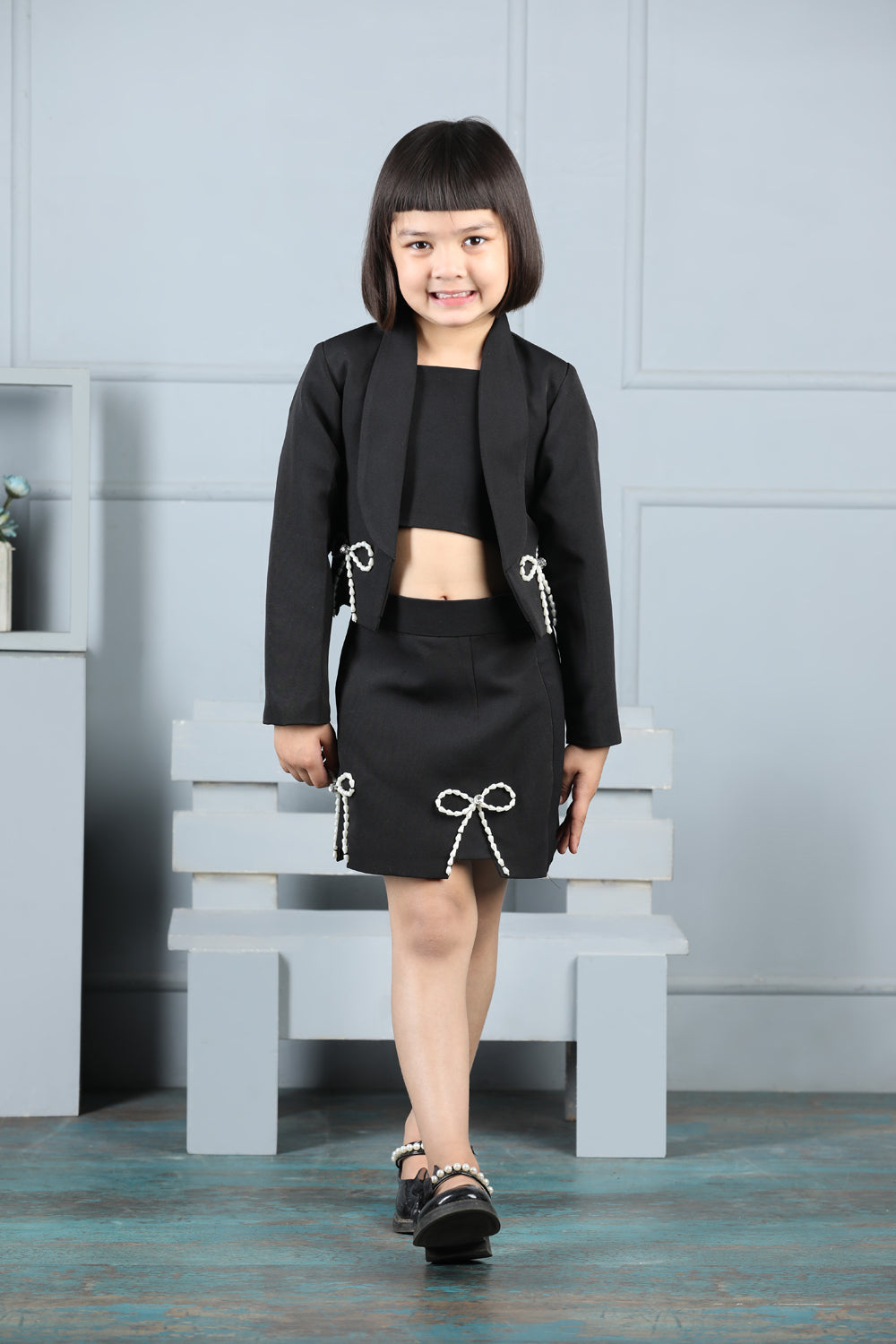 Coord Set With Bow Detailing