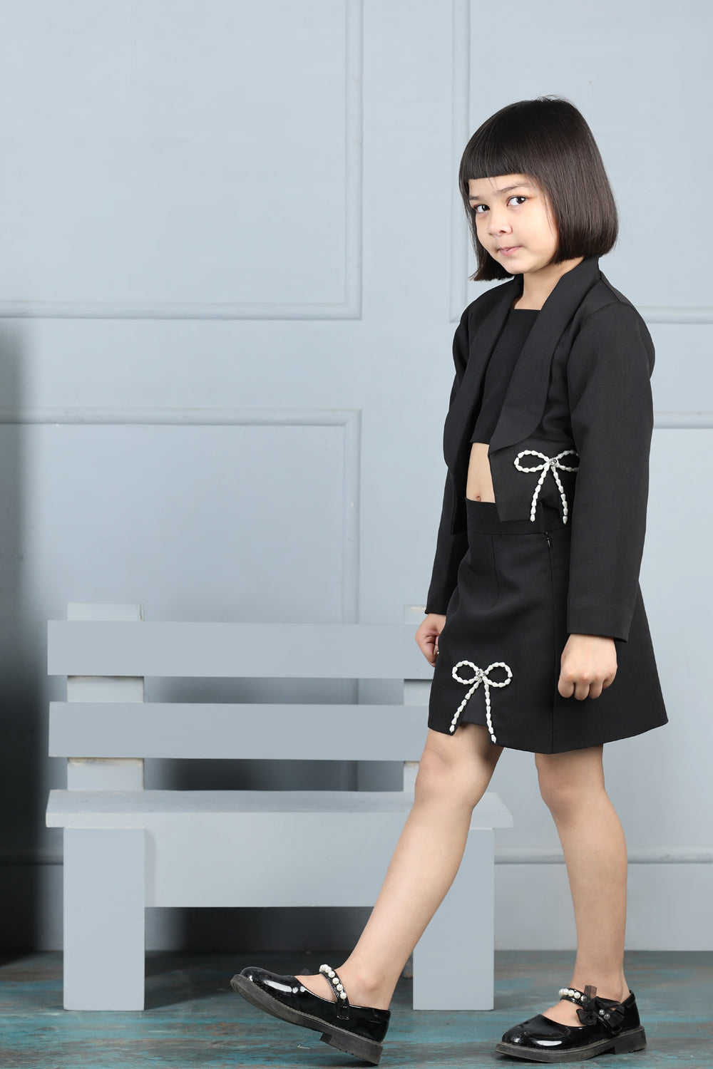 Coord Set With Bow Detailing