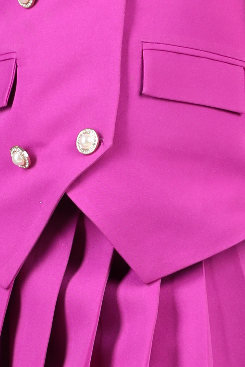 Coat With Pleated Skirt