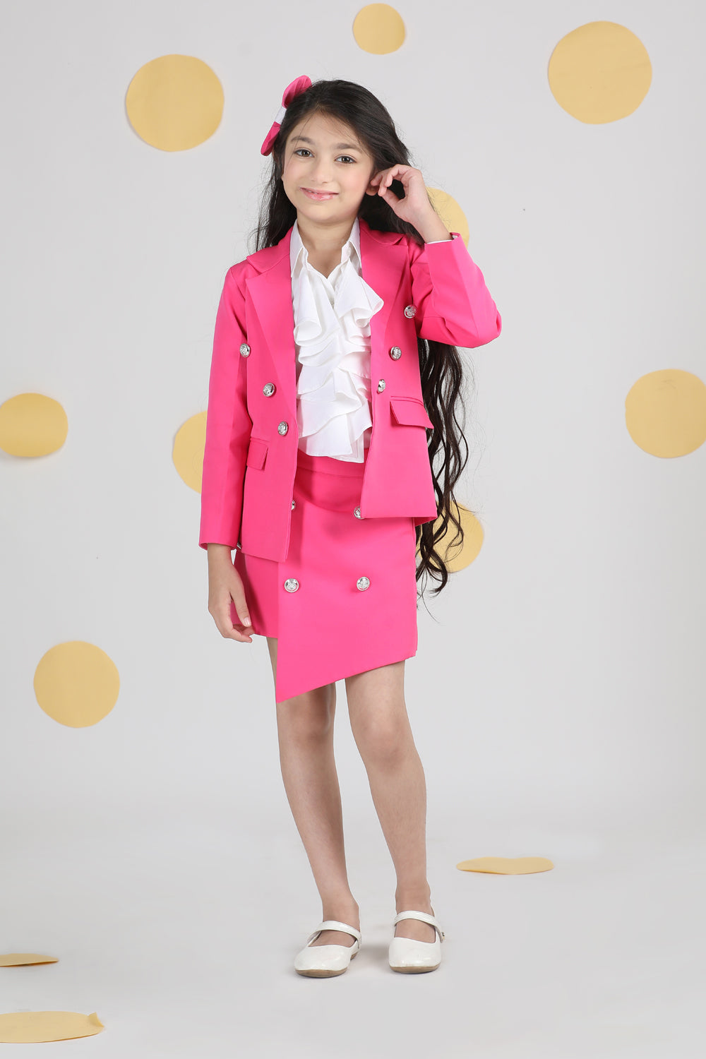 Two Piece Set With Button Detailing