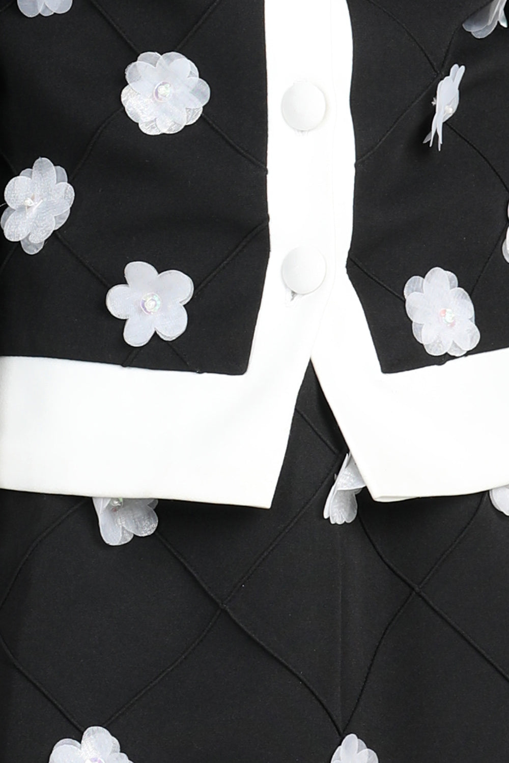 Coord Set With Flower Motifs