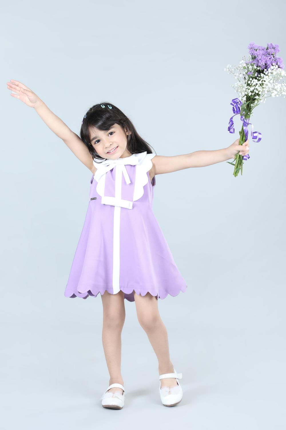 Dress With Scalloping