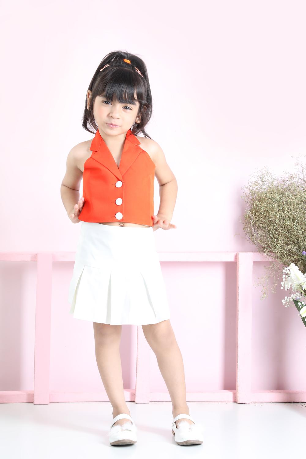Halter Waistcoat And Skirt