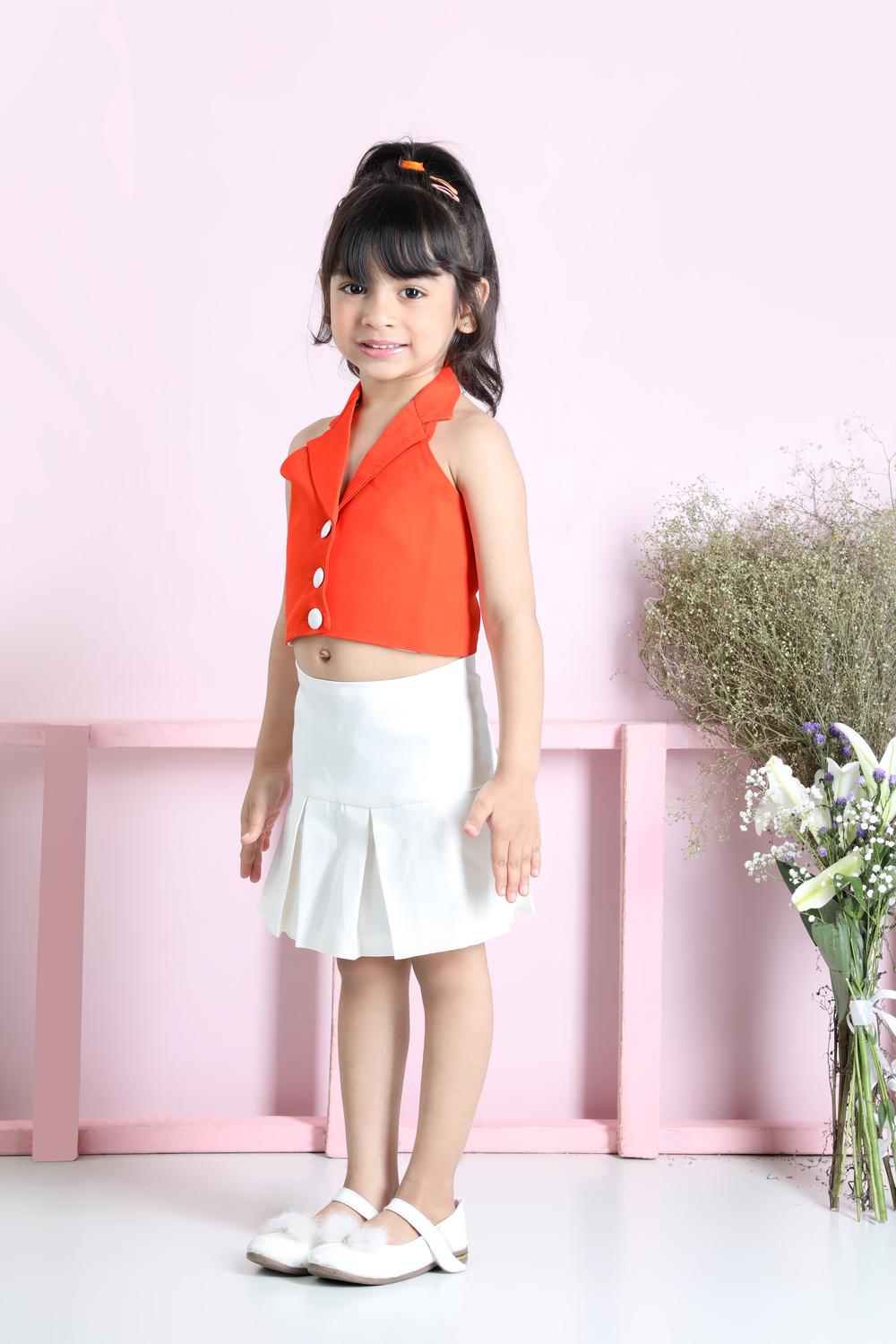 Halter Waistcoat And Skirt