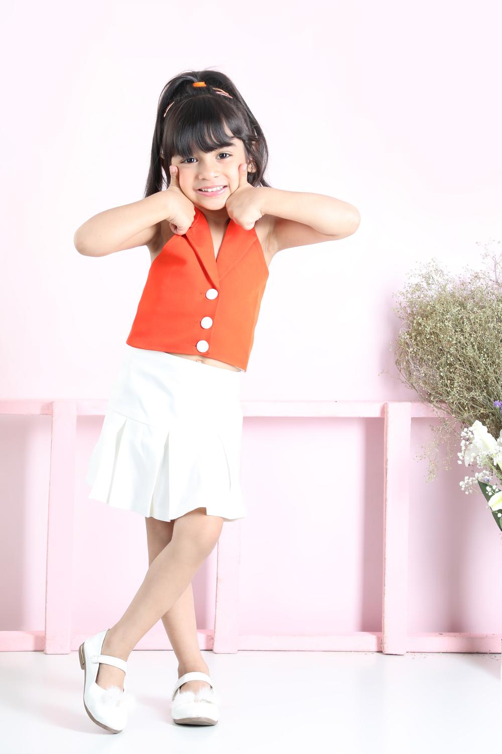Halter Waistcoat And Skirt