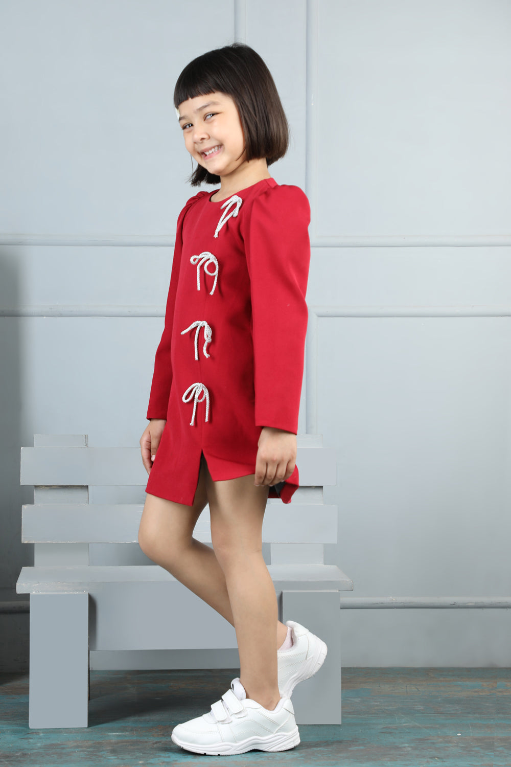 Straight Dress With Small Slit