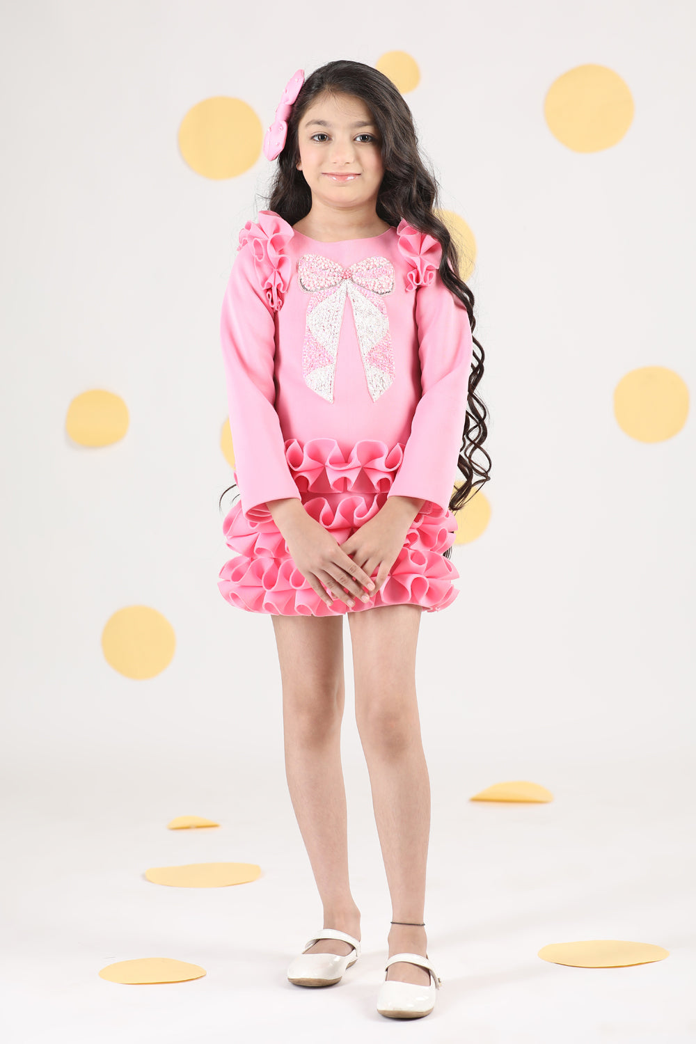 Dress With Tulles N Hand Embroidery