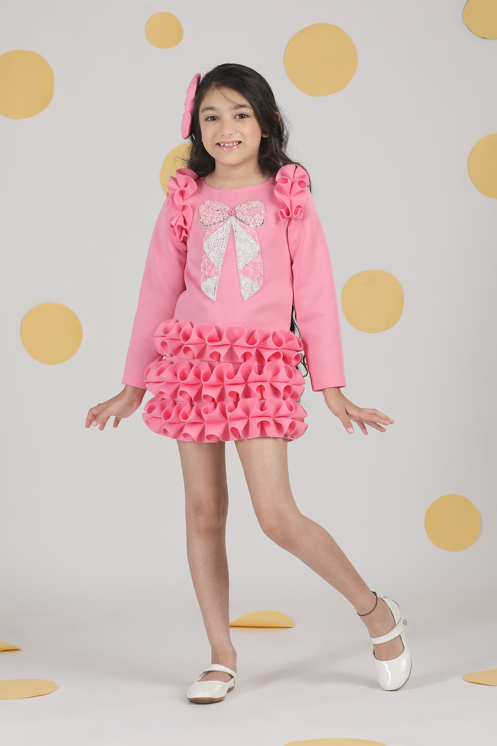 Dress With Tulles N Hand Embroidery