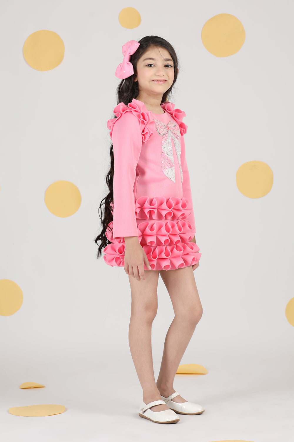 Dress With Tulles N Hand Embroidery