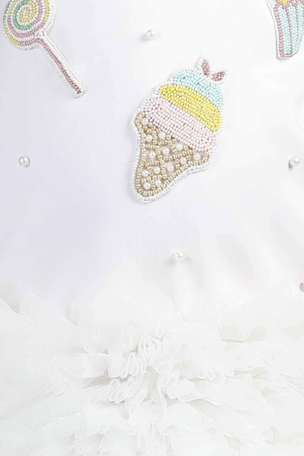 Dress With Candy Theme Embroidery