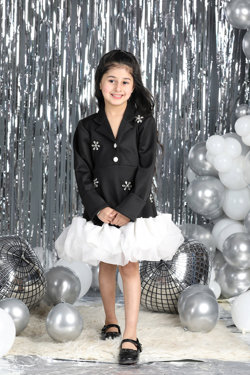 One Piece Dress With Tulles