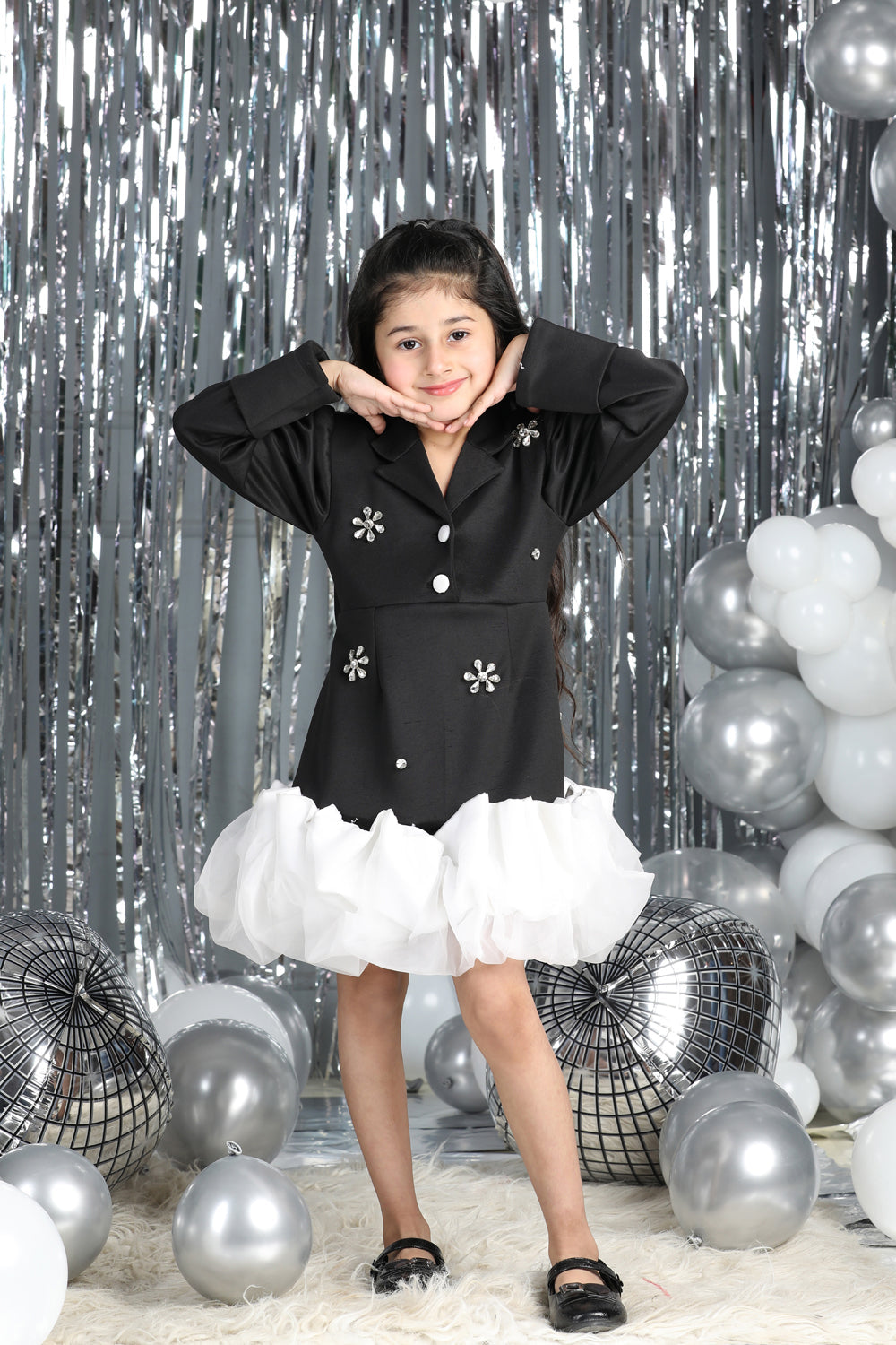 One Piece Dress With Tulles