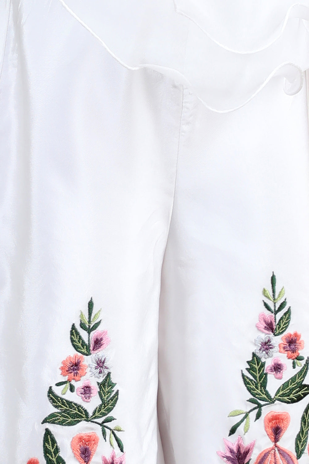 Jumpsuit With Thread Embroidery