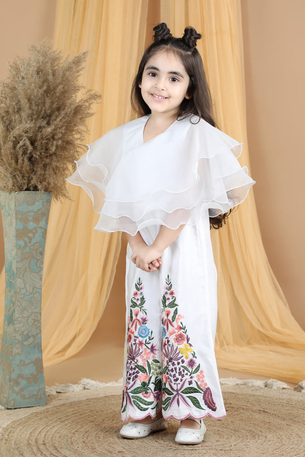 Jumpsuit With Thread Embroidery