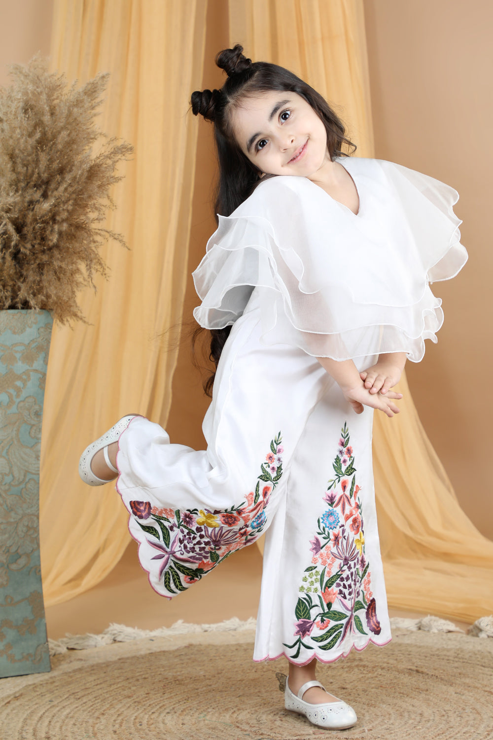 Jumpsuit With Thread Embroidery