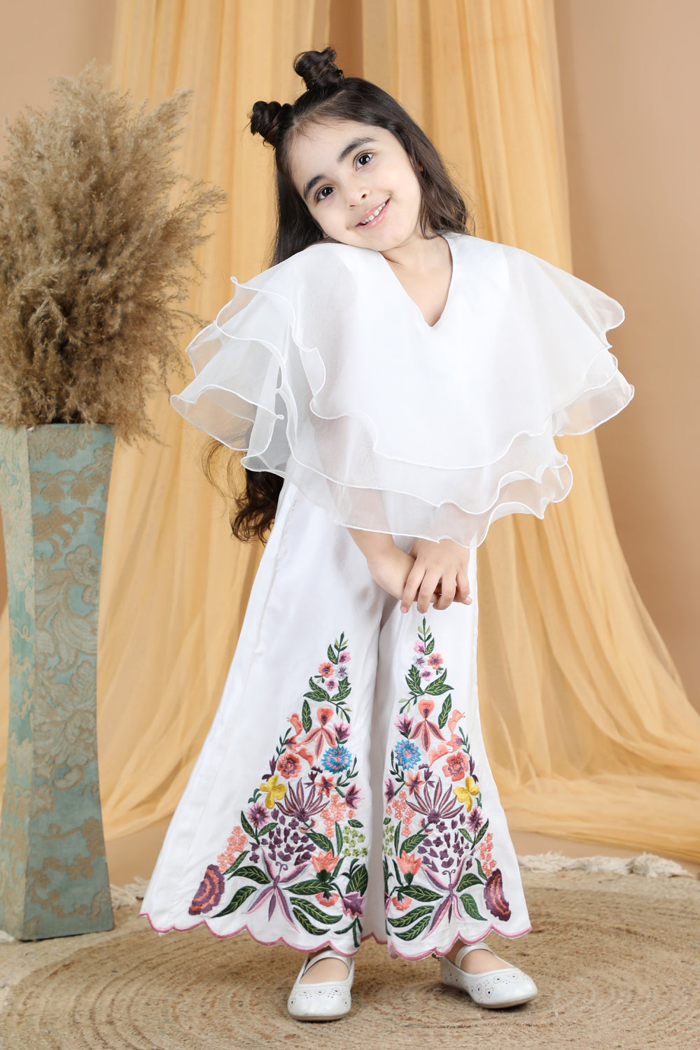 Jumpsuit With Thread Embroidery