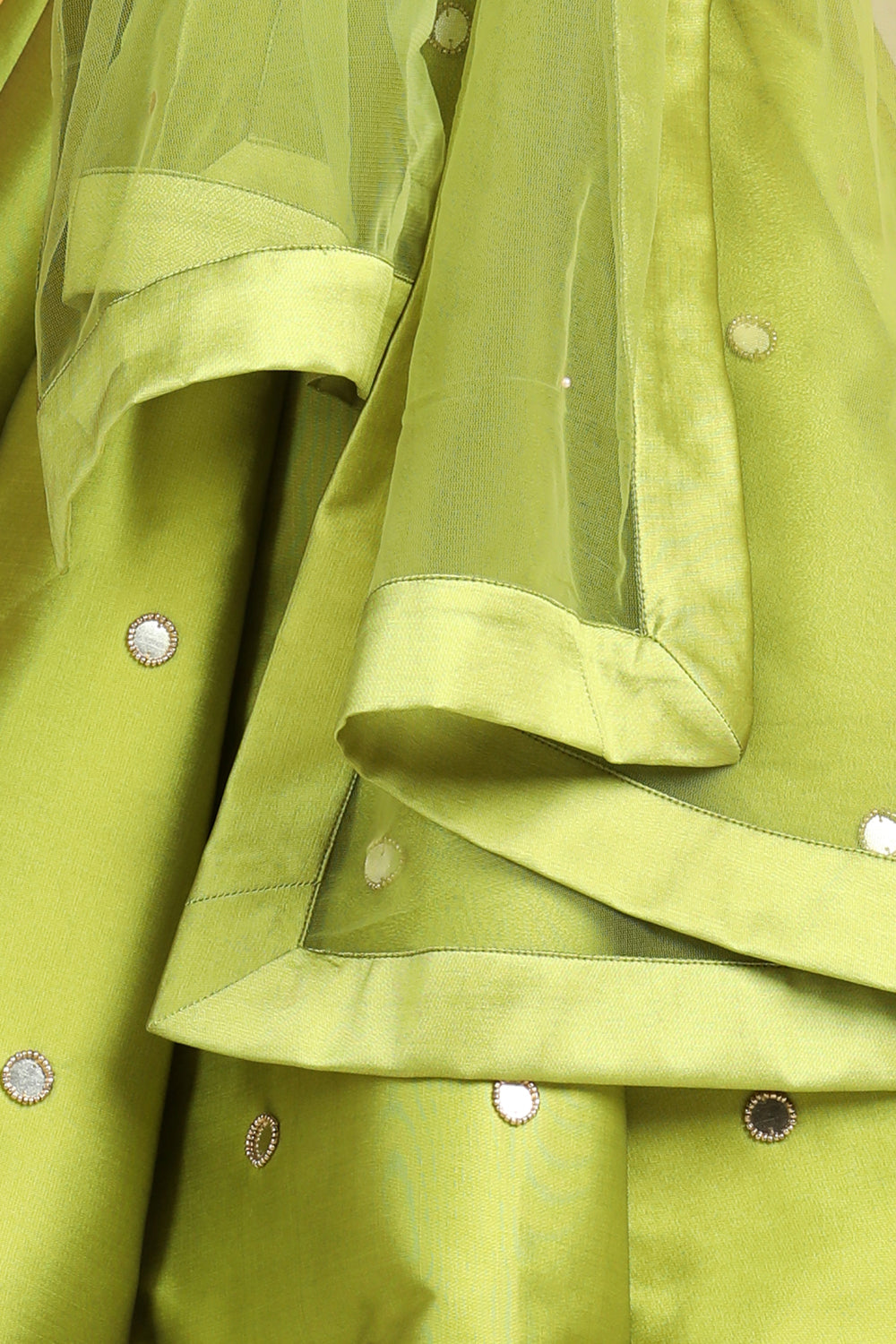 Mirror Work Lehanga N Blouse Work  With Duppatta