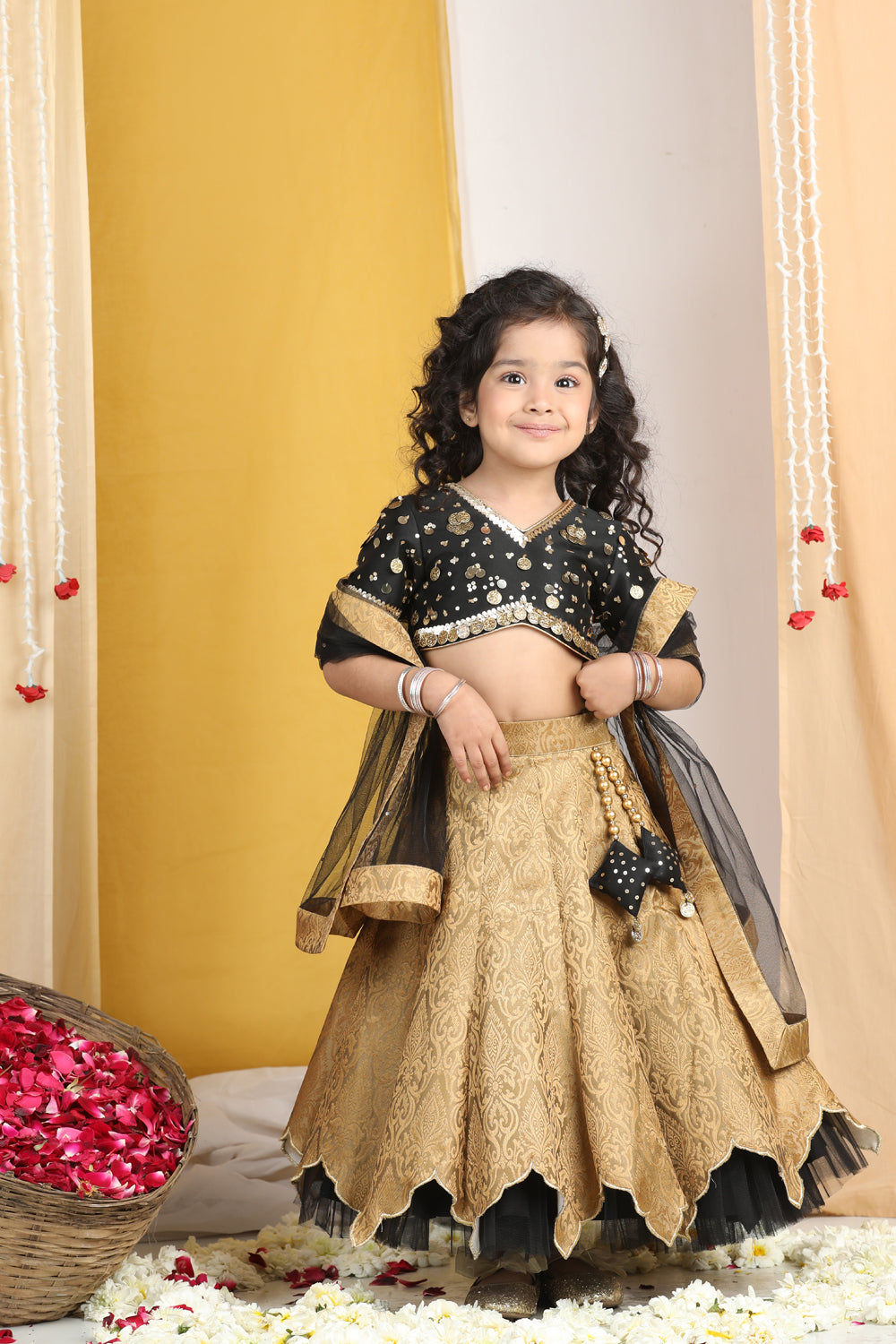 Sequence N Coin Work With Banarsi Lehanga With Cut Work