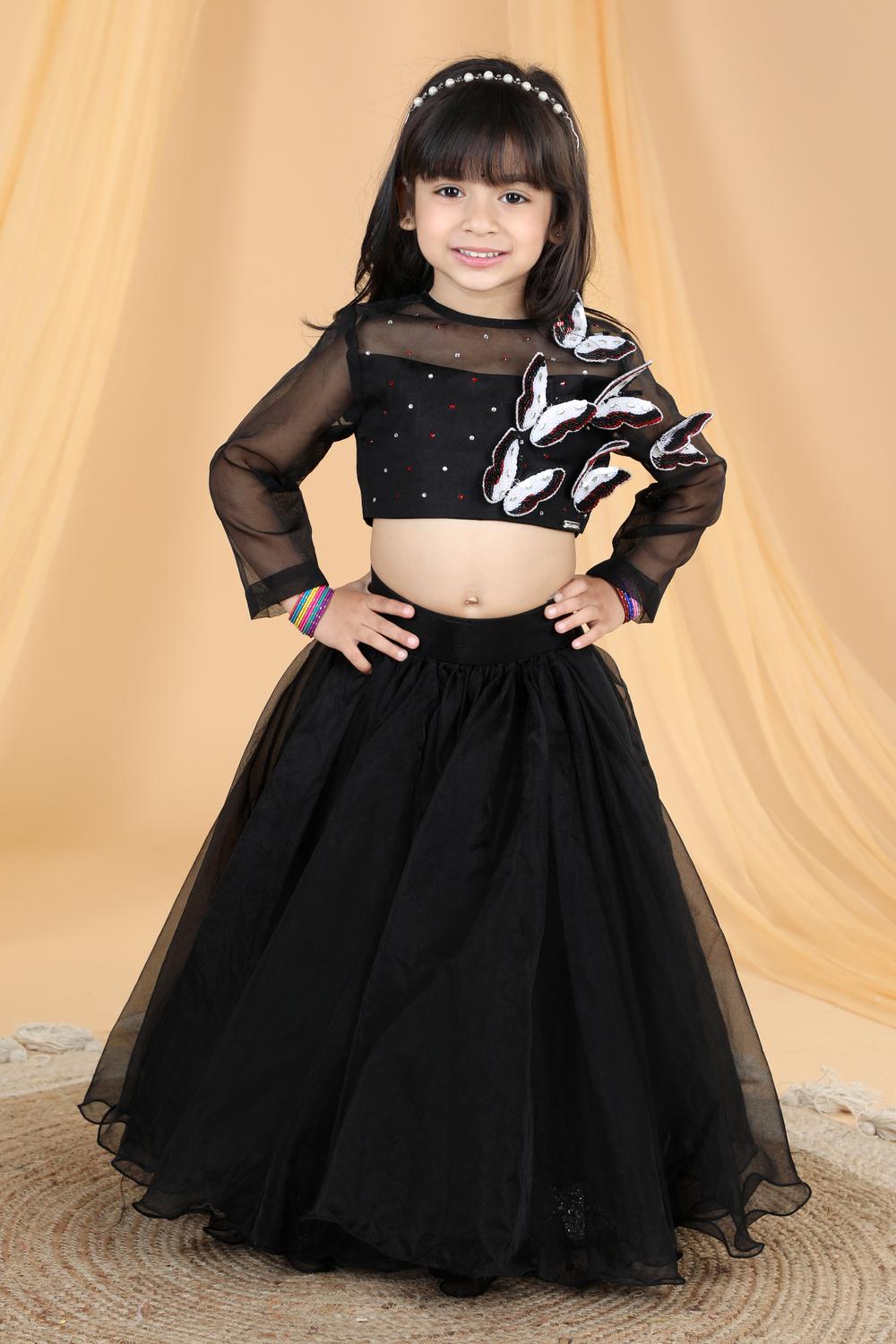 3D Butterfly Lehenga