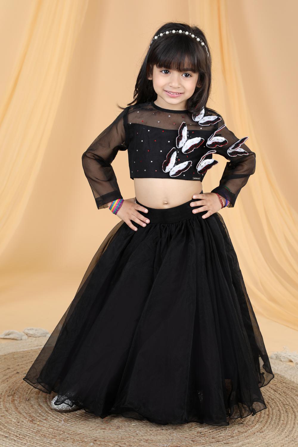 3D Butterfly Lehenga