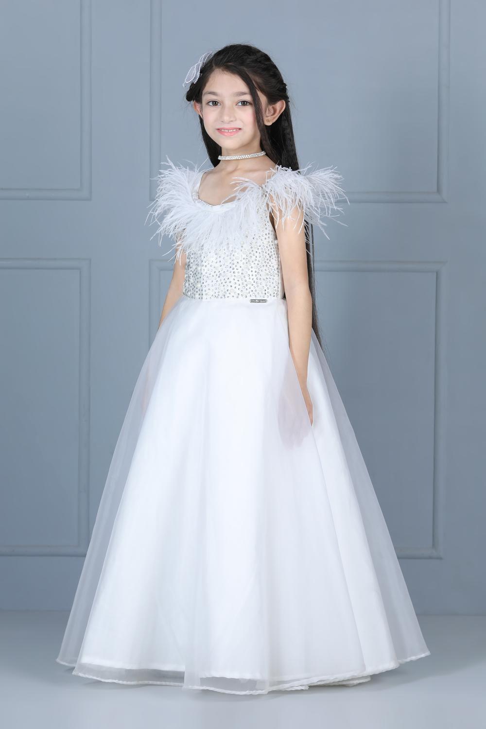 Gown With Furr Detailing