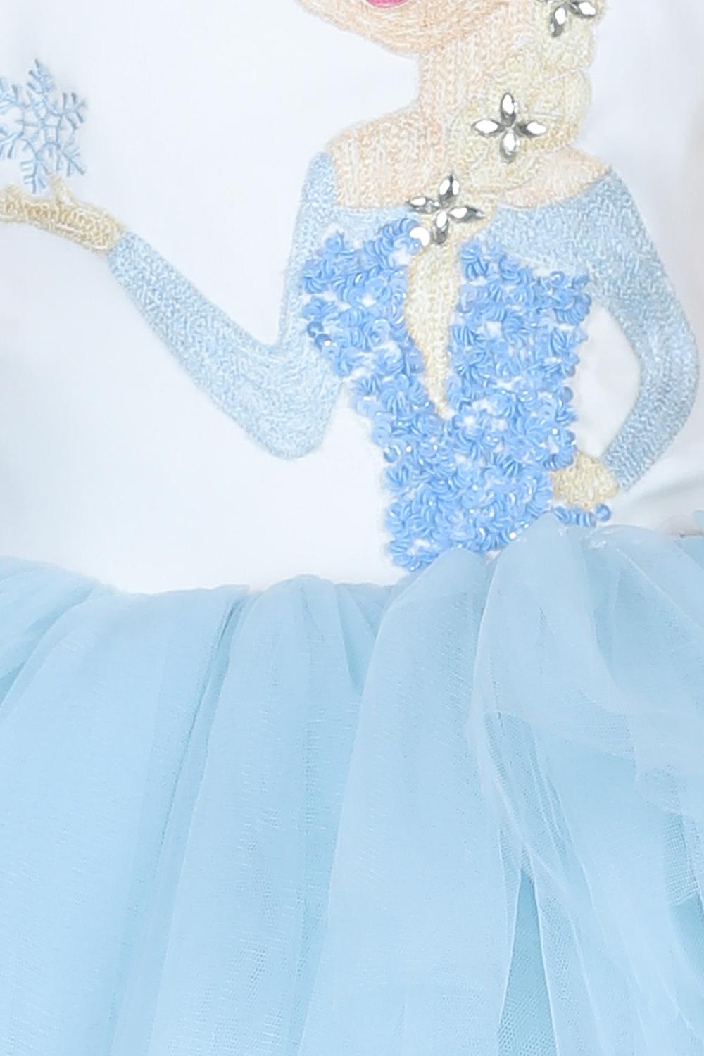 Elsa Dress With Net Flare