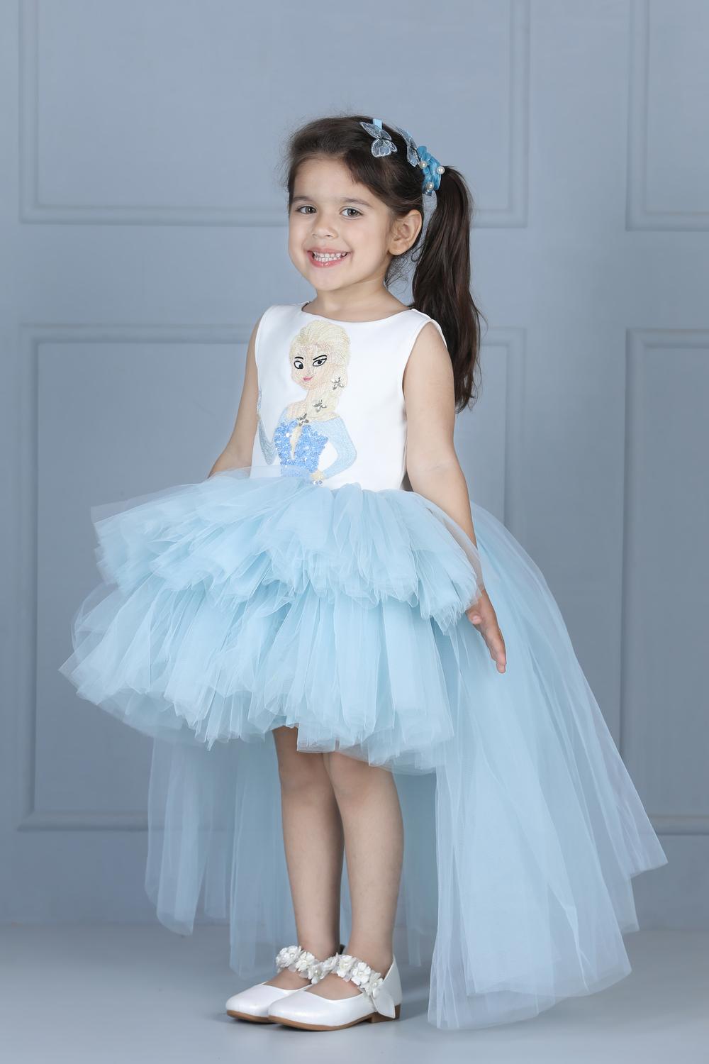 Elsa Dress With Net Flare