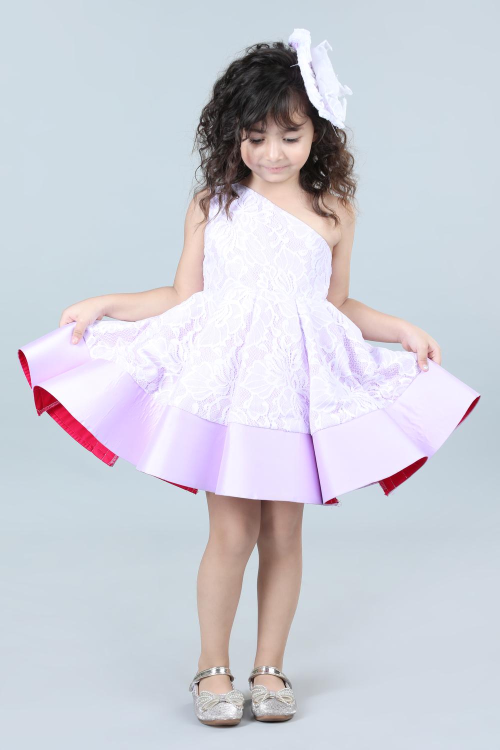 Lilac Off Shoulder Dress