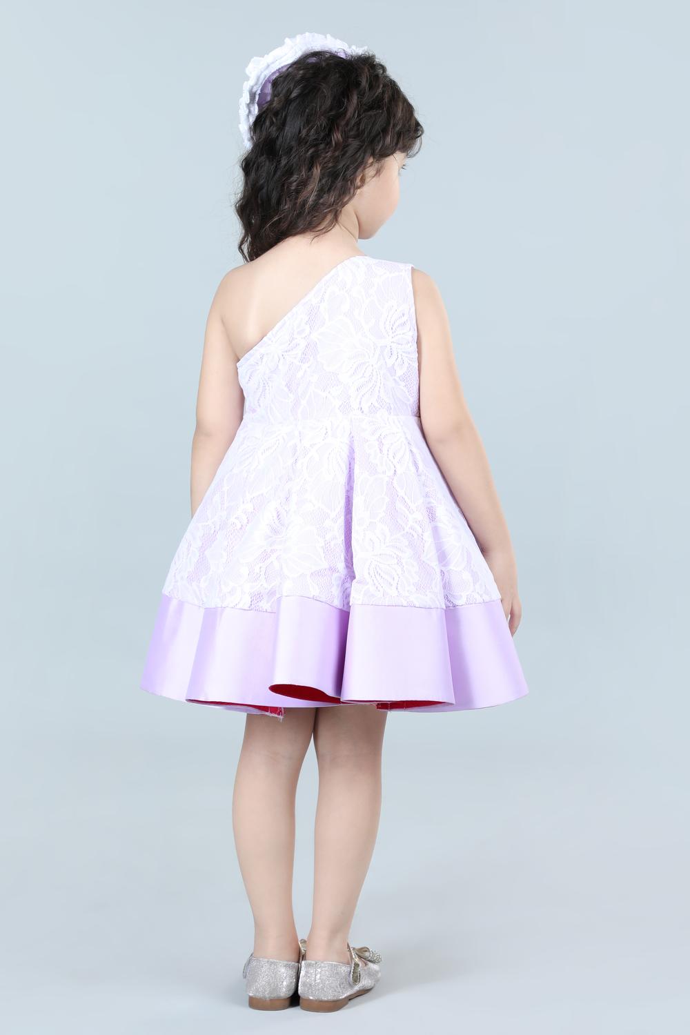 Lilac Off Shoulder Dress