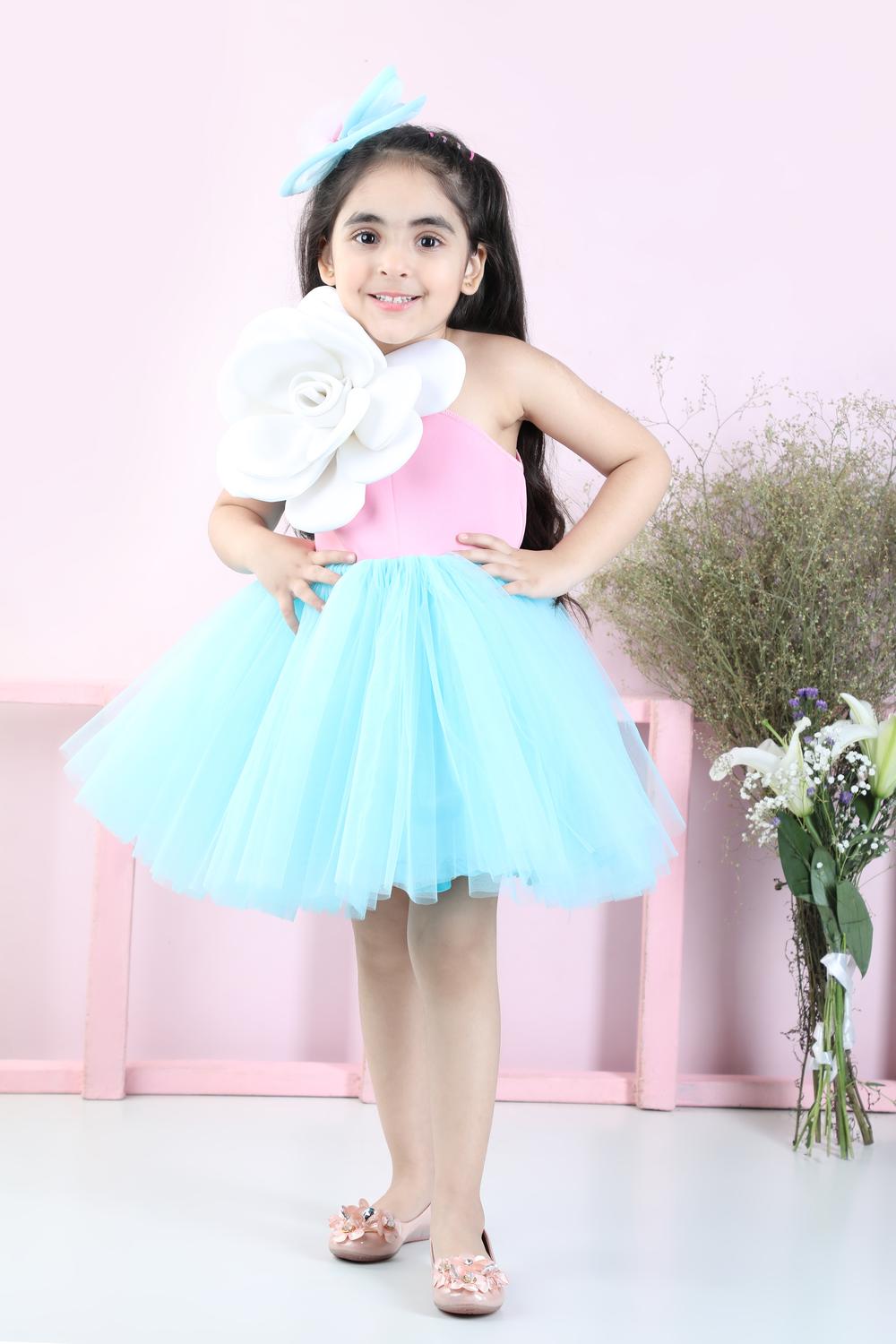 Off Shouder 2 Tone Dress