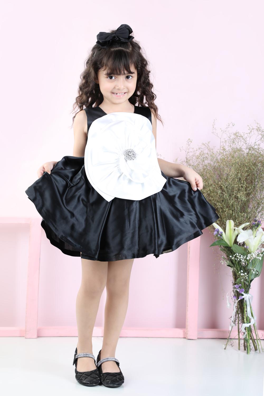 Flare Dress With Flower
