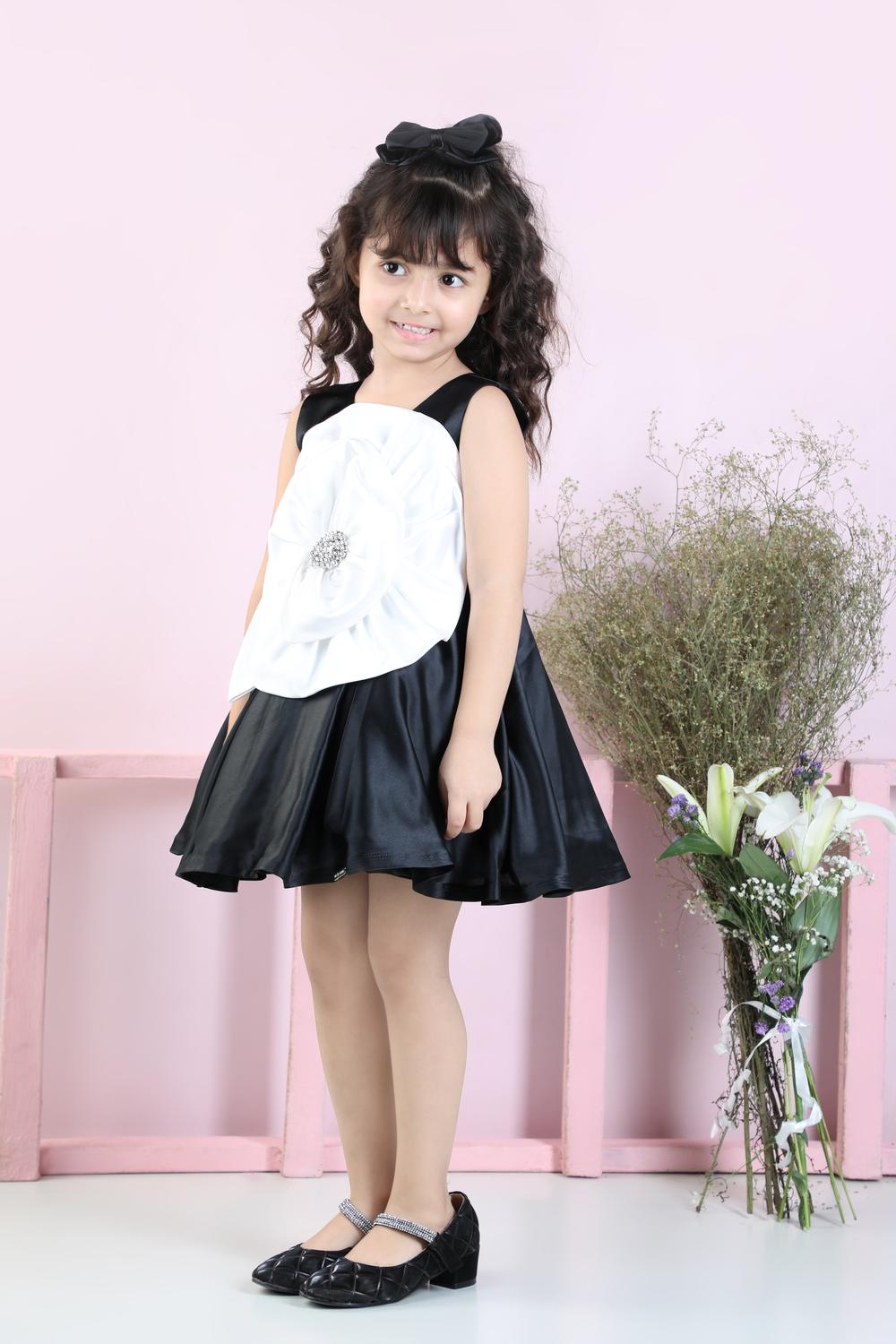 Flare Dress With Flower