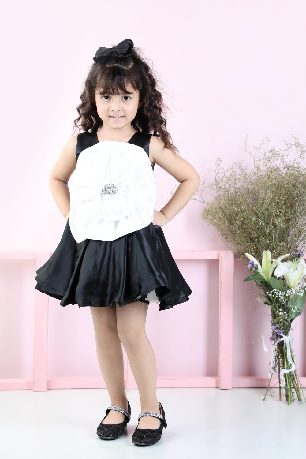 Flare Dress With Flower